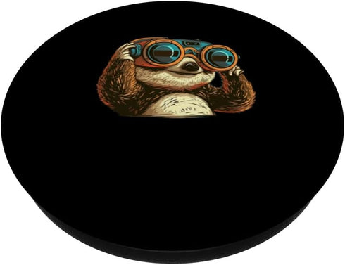 Sloth VR Developer VR Gamer VR Gaming Virtual Reality PopSockets Swappable PopGrip