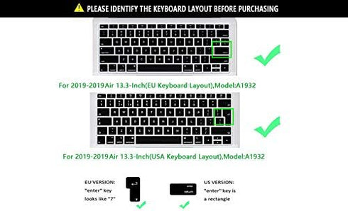 English Silicone Final Cut Pro X Shortcuts Keyboard Cover Skin for MacBook Air 13, Retina Display, Model A1932