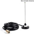 UAYESOK Mini NMO Mount Magnetic Base with 5M Low Loss Coax Cable for NMO Mobile Antennas