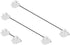 ZugGear White Plate Mount Stabilizers 2U 6.25U 7U for Cherry MX Compatible Mechanical Keyboards (DUROCK 60/87 Keyboard