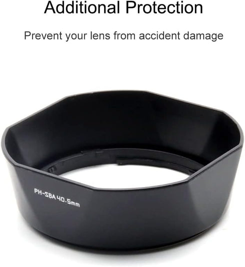 PH-SBA 40.5 40.5mm camera Lens Hood compatible with Pentax Q SMC 5-15mm f2.8-4.5 02 Standard Zoom