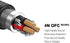 DUKABEL Long Headset Splitter Cable (4ft), 3-Pole TRS Microphone & Audio to Single 4-Pole TRRS Jack Adapter
