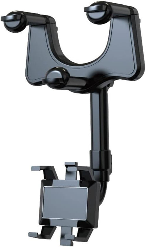 360° Rotatable Smart Phone Holder,Adjustable Telescopic Phone Holder,Car Rearview Mirror Mount Bracket for Car