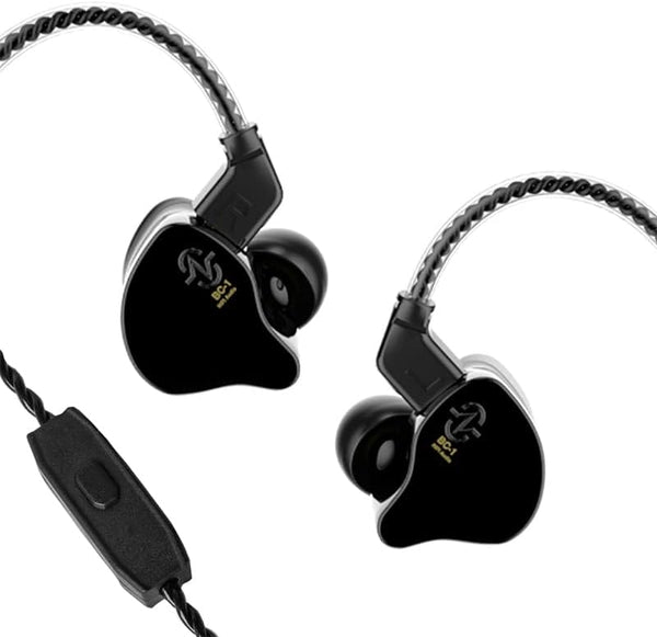 Keephifi Melody Ear Earbuds Wired with HD Microphone, In Ear Monitor Headphones for Running and Conferencing