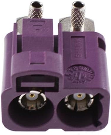 keisnoaja Fakra SMB D Double Female Right Angle RF Coaxial Adapter, Fakra D