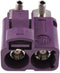 keisnoaja Fakra SMB D Double Female Right Angle RF Coaxial Adapter, Fakra D
