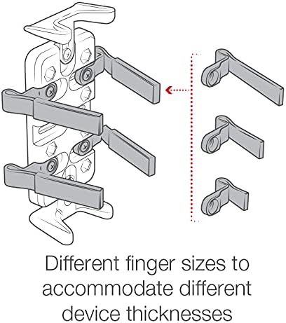 RAM Mounts Finger-Grip GPS and Radio Holder, RAM-HOL-UN4U, Compatible with RAM B 1" and C 1.5" Components