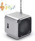 fosa Portable FM Radio & Bluetooth 5.0 Speaker 2 in 1, Digital Portable Mini Speaker Music MP3/4 Player/TF USB Disk Speaker FM Radio for Outdoor/Indoor,Rechargeable Battery