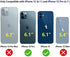 Wallet Case for iPhone 12 Pro/12, Slim Protective Case with Card Holder, Premium PU Leather with Screen Protector