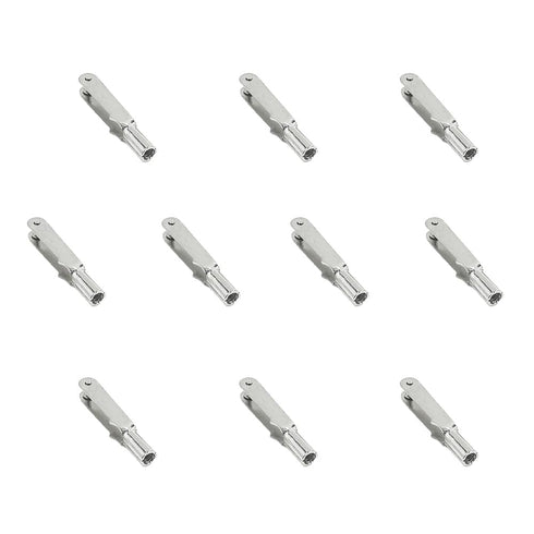 URIMPAVIDO 10PCS M3 Thread Self-Locking Metal Clevis Quick Link Steel Clevis for Fix Wing RC Airplane Helicopter Model