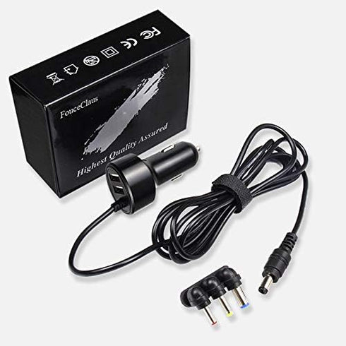 FouceClaus 12V Car Charger Adapter for Portable DVD Player, Replacement Car Cigarette Cord for RCA, Philips, DBPOWER,