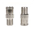 RG6 Compression F Type Connector Quick Push on Coax Cable Adapter Nickel Plated Pack of 5