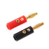VizGiz 10 Pack Banana Plugs Replacement Screw On Type Banana Speaker Plug Connectors Audio Jack for Speaker Wire Wall