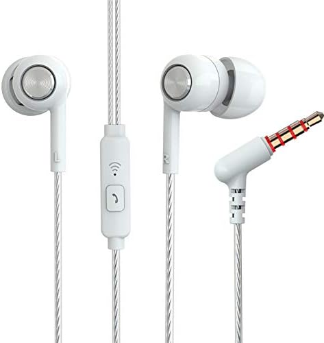 XINGWAN S32 Earphones Headphones, Powerful Bass Driven Sound, 12mm Large Drivers, Ergonomic Design with Remote Control