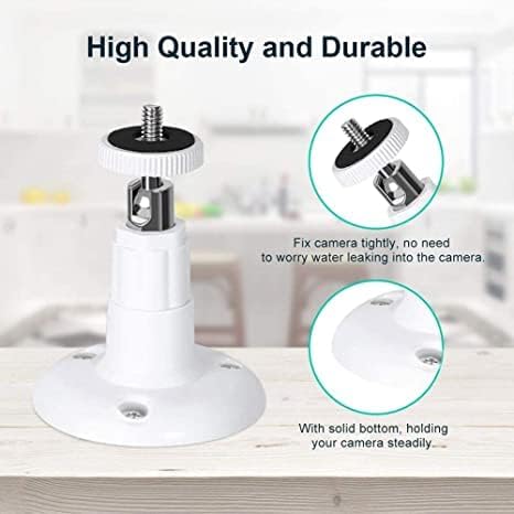 Wall Mount for Ring Indoor Cam (1st Gen) & Ring Stick Up Cam, 360 Degree Adjustable Mount Bracket for Ring Camera