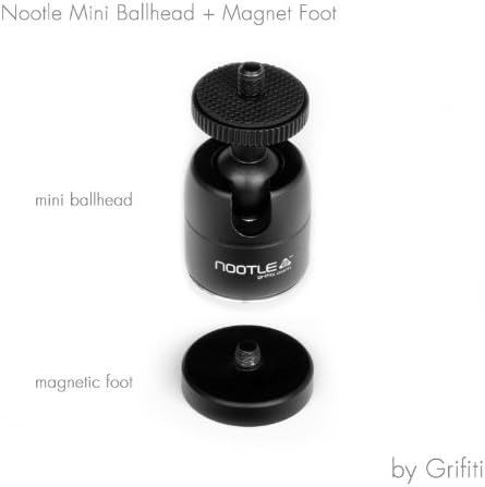 GRIFITI Nootle Magnetic Foot, 1/4 20 Threaded Magnet Base for Mini Ball Head, Camera, Phone Holders, Accessories