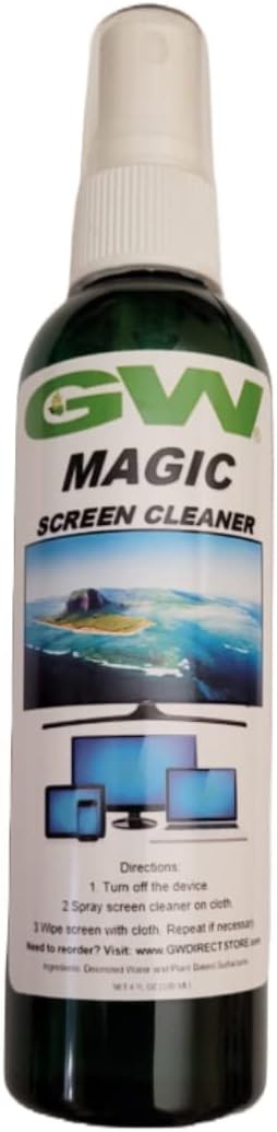 GW Deluxe Magic Screen Cleaner Kit for Samsung, LG, Sony, Ultra HD 4k HDR OLED TV, Laptop and Tablet Screens