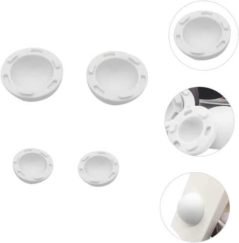 HOMSFOU 4pcs Laptop Cooling Stand, Rubber Radiator Brackets, Laptop Riser, Silicone Holder, White Cooling Ball