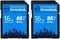 Everything But Stromboli 16GB SD Card (2 Pack), Speed Class 10 UHS-1 U1 C10 for Compatible Digital Camera, Computer