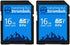 Everything But Stromboli 16GB SD Card (2 Pack), Speed Class 10 UHS-1 U1 C10 for Compatible Digital Camera, Computer