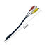 FANTIA 3.5mm 3 25cm, MP3 to RCA AV Adapter Cable - Black, Plug and Play, Compatible with TV, Stereo, Camcorder, Player