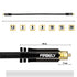 FIRBELY 8 Digital Toslink Cable Optical Audio Cable-S/PDIF Fiber Optic with Metal Connectors Braided Jacket Black Cable