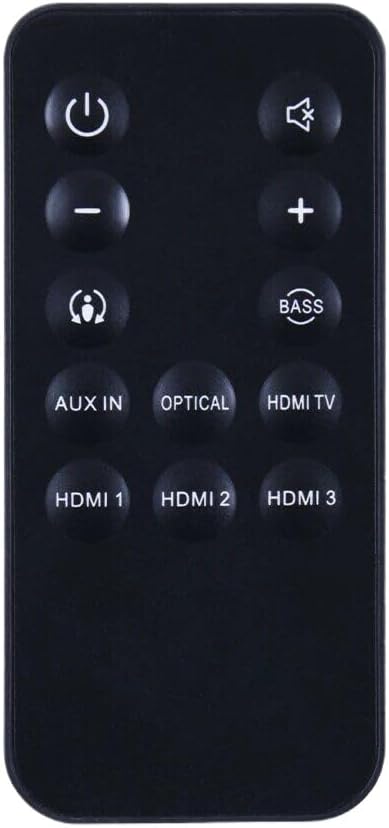 New Remote Control Replacement for JBL Cinema SB400, SB200 Soundbar Speaker System