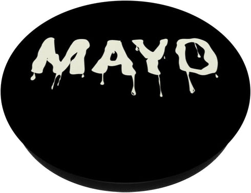 Mayonnaise Dripping Mayo Funny Halloween Committee Mayonnaise Dripping Mayo Funny Food Thrown On Wall PopSockets