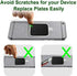 Mount Metal Plate (12 Pack) for Magnetic Car Mount Phone Holder with Full Adhesive - 12X Rectangular (Black)