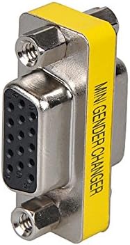 VGA SVGA 15 Pin Female to Female F/F Mini Gender Changer Adapter Connector