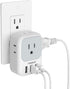 USB Charger Block - TESSAN USB Plug Adapter with 4 Box Splitter and 3 USB Wall Charger Ports for Travel, Office, Dorm