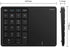 Lazmin112 Wireless Numeric Keypad, 22 Keys 2.4G Bluetooth Number Keyboard with Touchpad, Type C Interface, for Win,