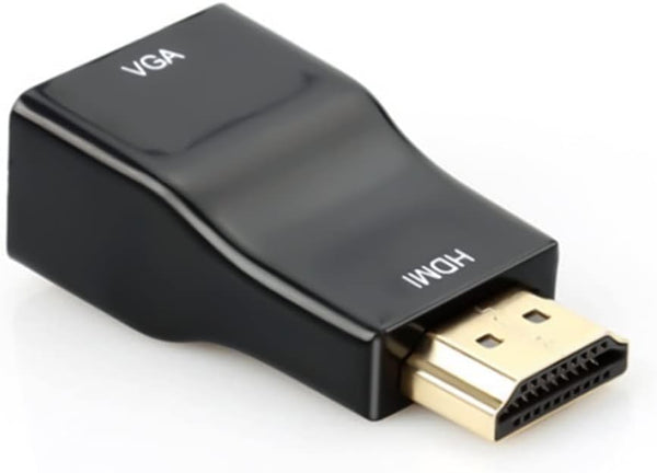 HDMI to VGA Adapter Converter, 1080P Male to Female Cord for Computer, Laptop, Monitor, Projector