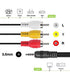 MaxLLTo 5ft K2KC4CB00002 Long AV Audio Video RCA TV Cable Cord Lead Wire for Panasonic Camcorder