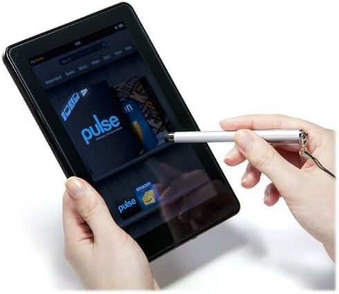 BoxWave Stylus Pen for Panasonic Toughpad FZ-M1, Rubber Tip Capacitive Stylus, Jet Black