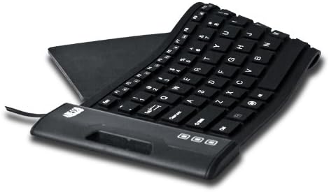 Adesso AKB-222UB SlimTouch 222 Waterproof Flexible Keyboard, Compact Size, Black