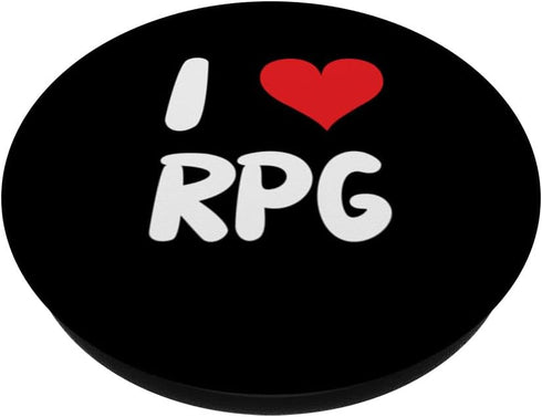 I Love RPG Gaming PopSockets Standard PopGrip - Role Playing Game Video Board Gamer