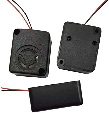 12V DC Mini Piezo Alarm Siren, 110dB High-Decibel Buzzer for Car, Pack of 5