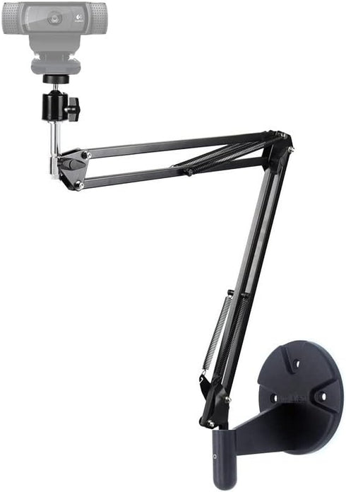 AceTaken 10'' C920s C930 C922x C925e C615 Webcam Ring Light Wall Mount, Streaming Light with Folding Arm Wall Holder