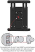 RAM Mounts Tab-Tite Universal Spring Loaded Holder for 8" Tablets with Case