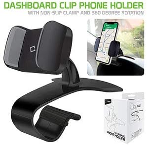Dashboard Phone Mount Cradle, 360 Rotating Smartphone Holder for iPhones, Samsung Galaxy, Google Pixel