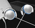 Clip On Earphones Over Ear Running Stereophone Headphones for Workout Exercise Gym Compatible for iPhone, Android Mobile Phone, with Microphone and Call Controller Stereo Earphones (White)