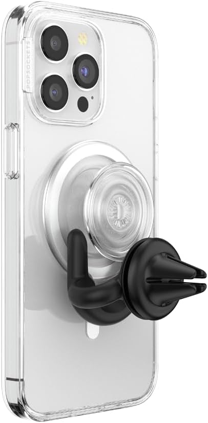PopSockets Phone Mount for Car, Car Vent Phone Mount, Car Mount for Phone - Black
