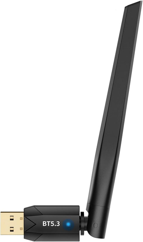 Long Range USB Bluetooth 5.3 Adapter, 150M Wireless Dongle for PC Desktop, Windows 11/10/8.1, Plug n Play