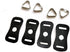 4 Pack Camera Triangle Split Ring Leather Pad Protector Cover for Fujifilm, Canon, Nikon, Sony, Olympus