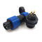 2Pin Aviation Connector Plug and Socket, Waterproof Power Connector, Panel Mount 13mm, IP67
