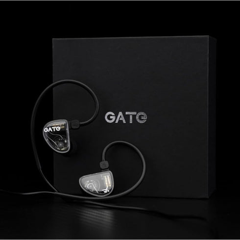 GATE Dynamic Driver In-Ear Headphone with 3.5mm Interchangeable Cable (Black, without mic)