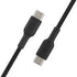 Belkin BoostCharge Braided USB-C to USB-C Cable (1M/3.3ft) for iPhone 15, iPhone 15 Pro, iPhone 15 Pro Max, iPhone 15 Plus, Galaxy S23, S22, Note10, Note9, Pixel 7, Pixel 6, iPad Pro, & More - Black