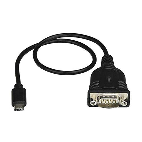 StarTech.com USB C to Serial Adapter Cable with COM Port Retention - 16" USB Type C to RS232