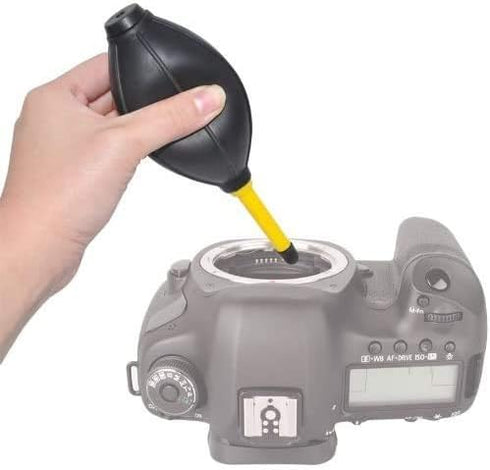 Dust Cleaner Kit - Strong Cleaning Air Blower + Soft Brush Blower for Camera & Camcorder, Lens, LCD Screens, Microfiber